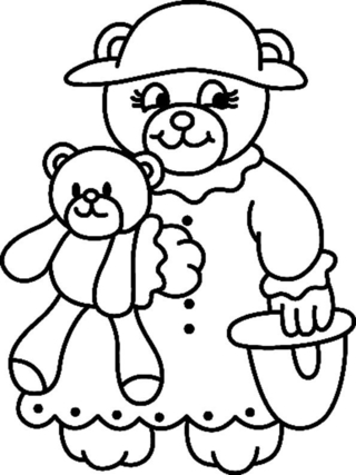 Ourson 080 - Coloriages animaux - Coloriages - 10doigts.fr