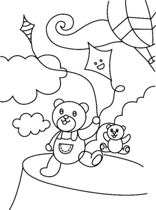 Ourson 082 - Coloriages animaux - Coloriages - 10doigts.fr