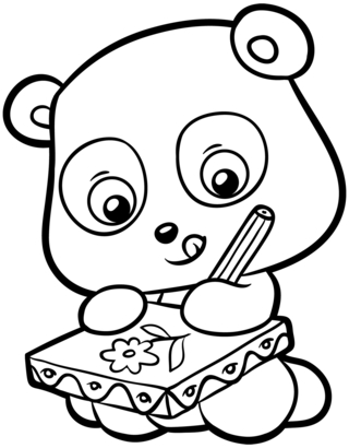 Ourson 084 - Coloriages animaux - Coloriages - 10doigts.fr