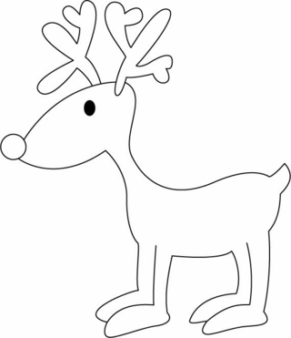 Renne 01 - Coloriages animaux - Coloriages - 10doigts.fr