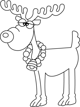 Renne 02 - Coloriages animaux - Coloriages - 10doigts.fr
