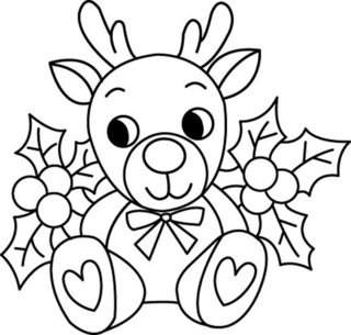 Renne 08 - Coloriages animaux - Coloriages - 10doigts.fr