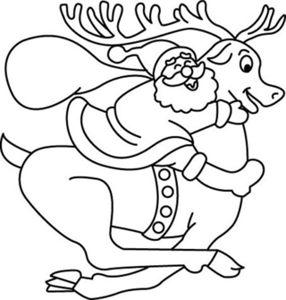 Renne 11 - Coloriages animaux - Coloriages - 10doigts.fr