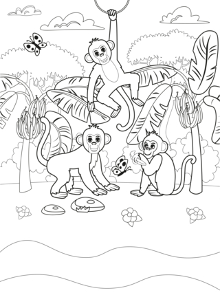 Animaux-jungle17 - Coloriages animaux - Coloriages - 10doigts.fr
