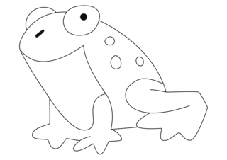Grenouille 06 - Coloriages animaux - Coloriages - 10doigts.fr
