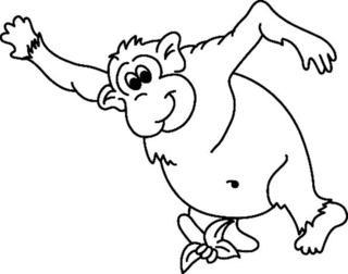 Singe07 - Coloriages animaux - Coloriages - 10doigts.fr