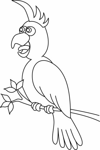 Perroquet05 - Coloriages animaux - Coloriages - 10doigts.fr