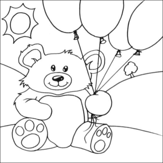 Ourson 01 - Coloriages animaux - Coloriages - 10doigts.fr