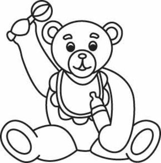 Ourson 05 - Coloriages animaux - Coloriages - 10doigts.fr