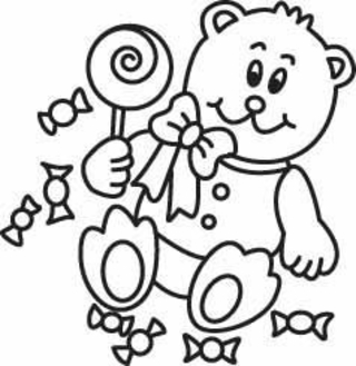 Ourson 07 - Coloriages animaux - Coloriages - 10doigts.fr