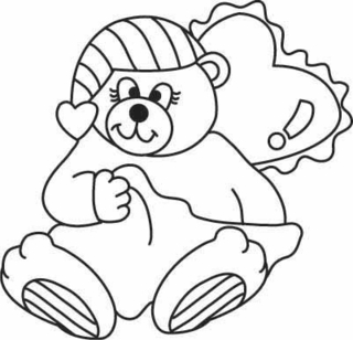 Ourson 12 - Coloriages animaux - Coloriages - 10doigts.fr