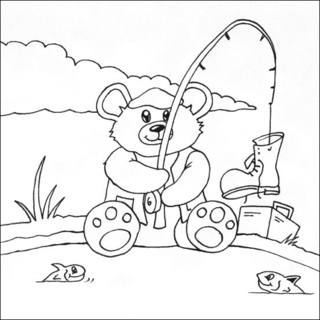 Ourson 16 - Coloriages animaux - Coloriages - 10doigts.fr
