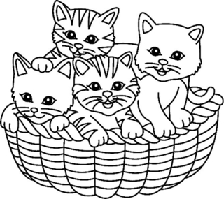 Chat 07 - Coloriages animaux - Coloriages - 10doigts.fr