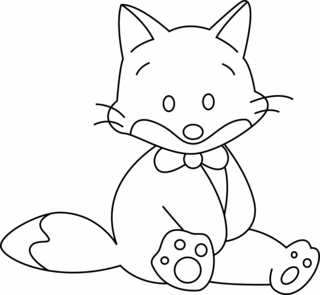 Chat 10 - Coloriages animaux - Coloriages - 10doigts.fr