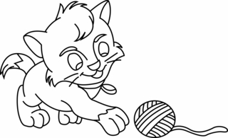 Chat 13 - Coloriages animaux - Coloriages - 10doigts.fr