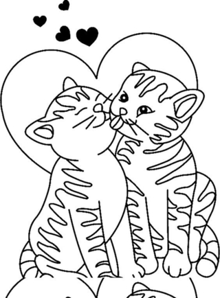 Chat 23 - Coloriages animaux - Coloriages - 10doigts.fr