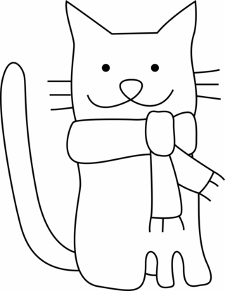 Chat 25 - Coloriages animaux - Coloriages - 10doigts.fr
