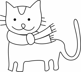 Chat 27 - Coloriages animaux - Coloriages - 10doigts.fr
