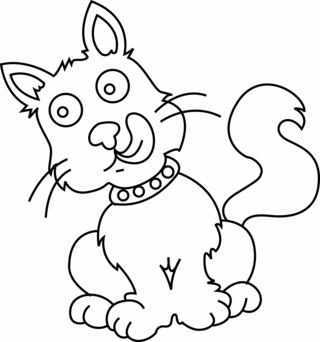 Chat 28 - Coloriages animaux - Coloriages - 10doigts.fr