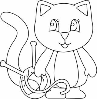 Chat 30 - Coloriages animaux - Coloriages - 10doigts.fr