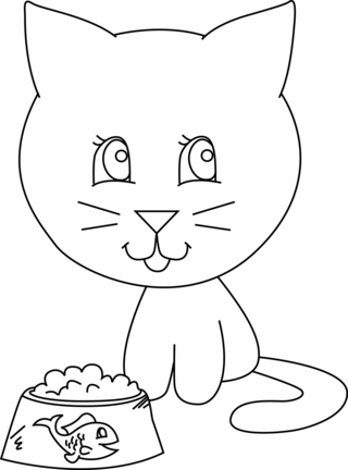 Chat 32 - Coloriages animaux - Coloriages - 10doigts.fr