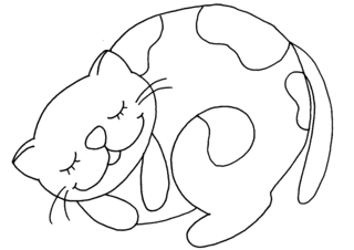 Chat 33 - Coloriages animaux - Coloriages - 10doigts.fr