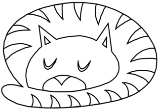 Chat 34 - Coloriages animaux - Coloriages - 10doigts.fr