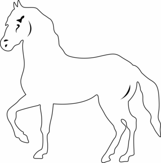 Cheval01 - Coloriages animaux - Coloriages - 10doigts.fr