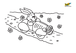 Lapin 70 - Coloriages animaux - Coloriages - 10doigts.fr