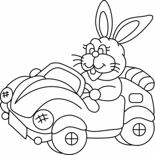Lapin n01 - Coloriages animaux - Coloriages - 10doigts.fr