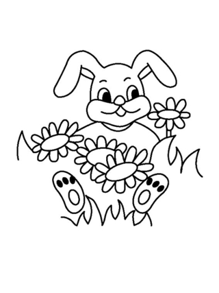 Lapin n04 - Coloriages animaux - Coloriages - 10doigts.fr