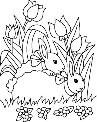Lapin n12 - Coloriages animaux - Coloriages - 10doigts.fr