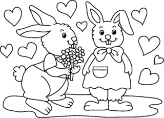 Lapin n18 - Coloriages animaux - Coloriages - 10doigts.fr