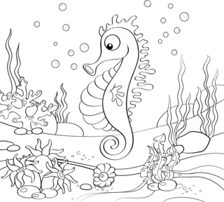 Animaux-marins3 - Coloriages animaux - Coloriages - 10doigts.fr