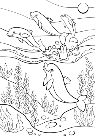 Animaux-marins4 - Coloriages animaux - Coloriages - 10doigts.fr