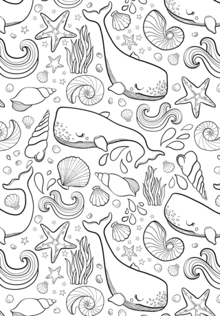 Animaux-marins5 - Coloriages animaux - Coloriages - 10doigts.fr