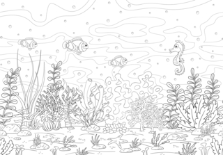 Animaux-marins6 - Coloriages animaux - Coloriages - 10doigts.fr