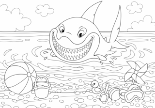 Animaux-marins7 - Coloriages animaux - Coloriages - 10doigts.fr