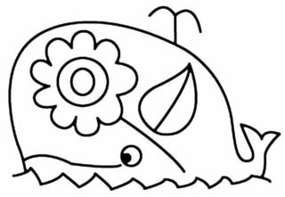 Baleine 02 - Coloriages animaux - Coloriages - 10doigts.fr