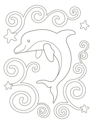 Dauphin 07 - Coloriages animaux - Coloriages - 10doigts.fr