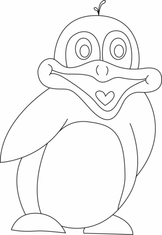 Pingouin 04 - Coloriages animaux - Coloriages - 10doigts.fr