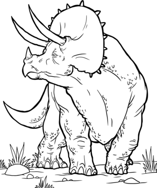 Dinausores11 - Coloriages dinosaure - Coloriages - 10doigts.fr