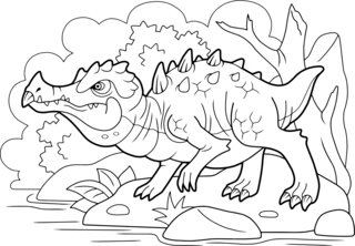 Dinausores13 - Coloriages dinosaure - Coloriages - 10doigts.fr