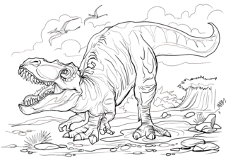 Dinausores16 - Coloriages dinosaure - Coloriages - 10doigts.fr