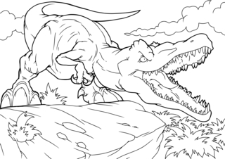 Dinausores8 - Coloriages dinosaure - Coloriages - 10doigts.fr