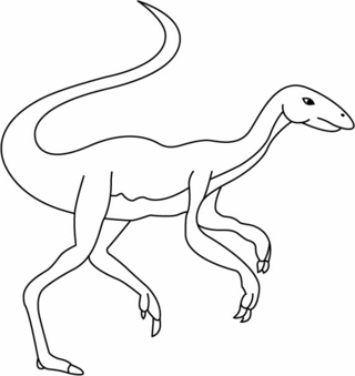 Elmisaurus - Coloriages dinosaure - Coloriages - 10doigts.fr