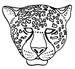 Masque jaguar - Coloriages fêtes - Coloriages - 10doigts.fr