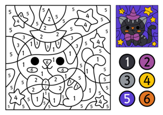 Coloriage - Coloriages jeu : Coloriage-magique12 - 10 Doigts