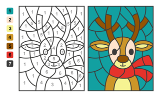 Noel 71 - Coloriages jeu - Coloriages - 10doigts.fr
