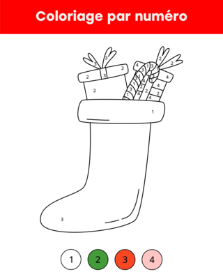 Noel 75 - Coloriages jeu - Coloriages - 10doigts.fr